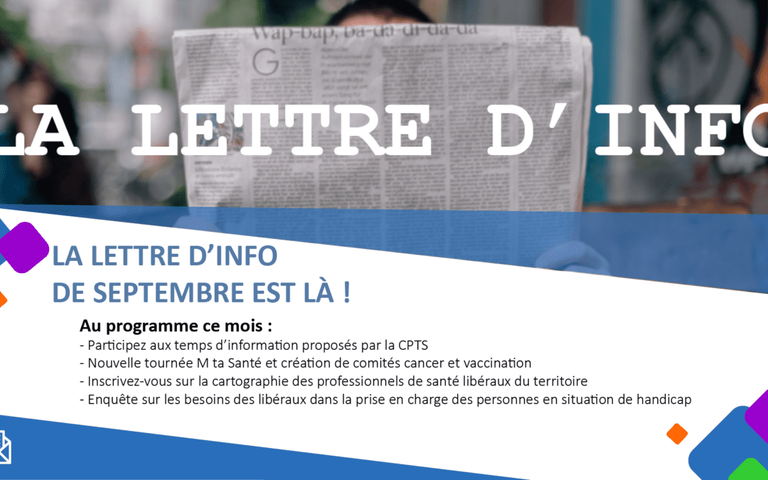 La lettre d’information N°36 – septembre 2024